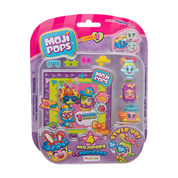Moji Pops Party Series x 4 Blind Bags Brand New Sealed 